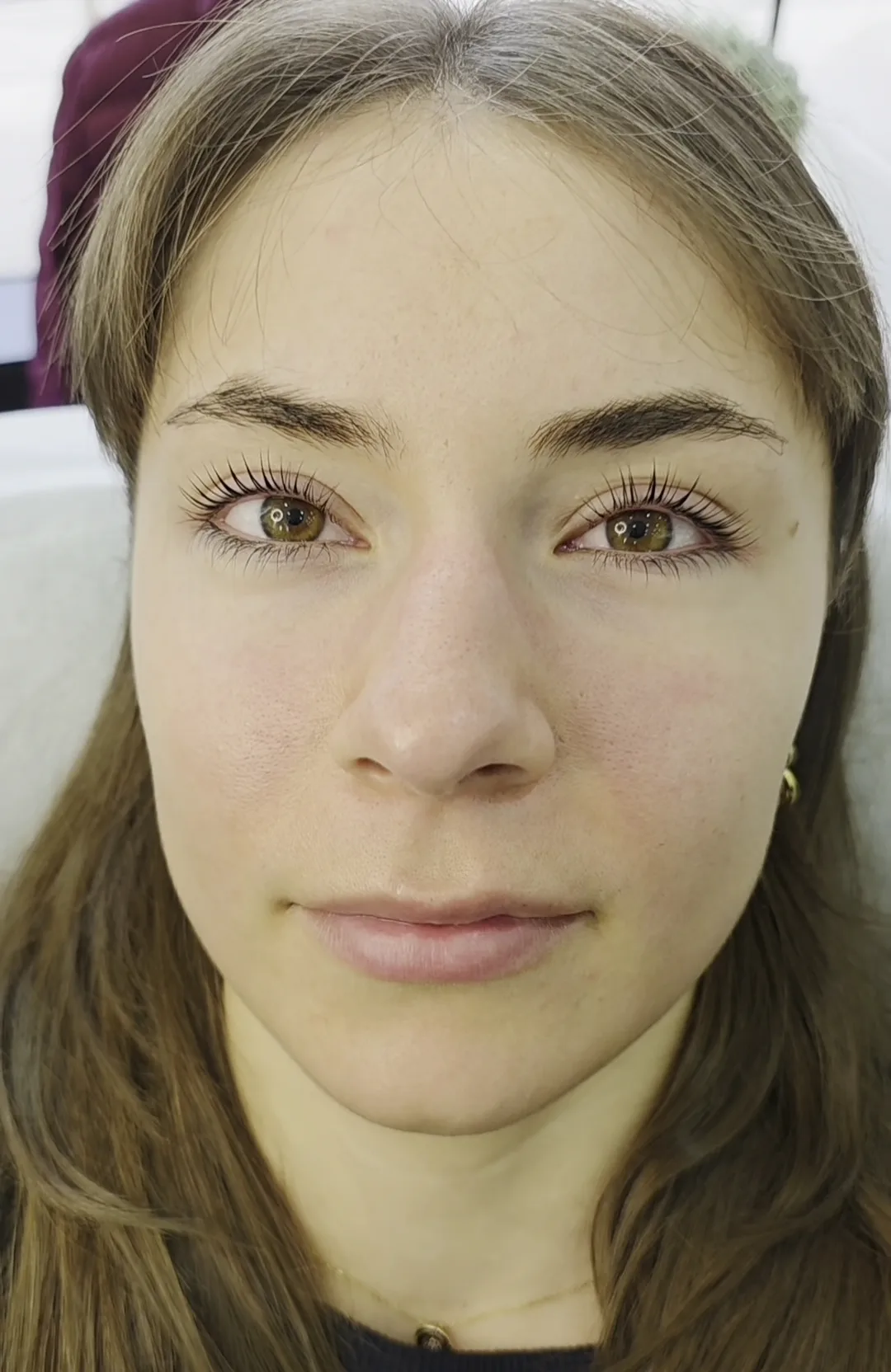 Brow shape and lash lift result