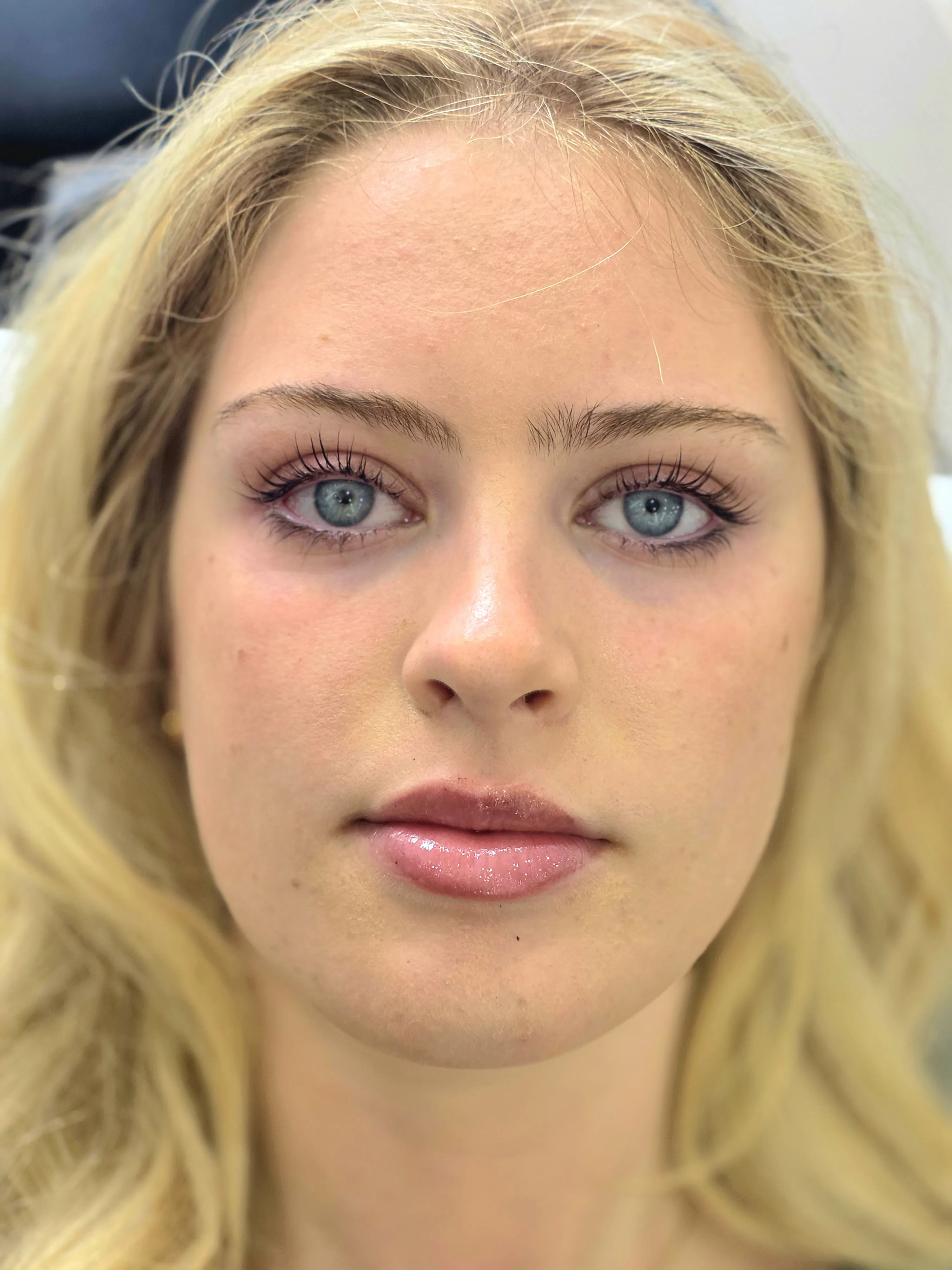 Finished lash lift and brow result